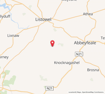 Map of Knockaunbrack, MunsterMunster