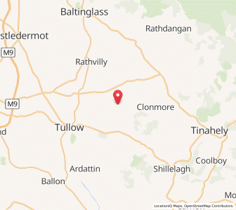 Map of Knockballystine Cross Roads, LeinsterLeinster