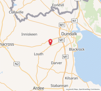 Map of Knockbridge, LeinsterLeinster