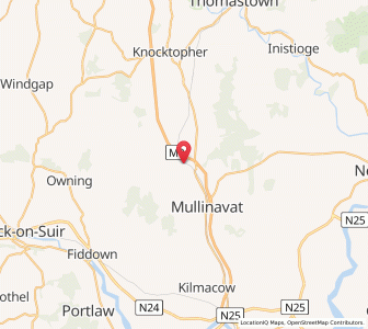 Map of Knockmoylan, LeinsterLeinster