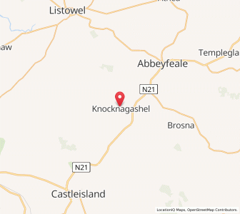 Map of Knocknagashel, MunsterMunster