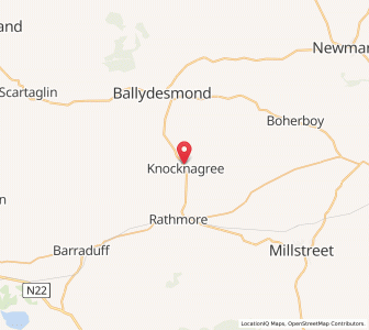 Map of Knocknagree, Munster