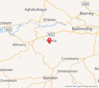 Map of Knocknahilan, MunsterMunster