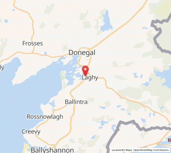 Map of Laghy, UlsterUlster