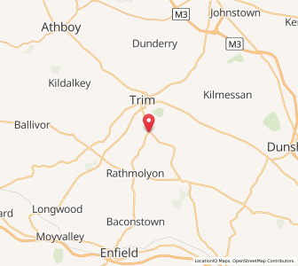 Map of Laracor, LeinsterLeinster
