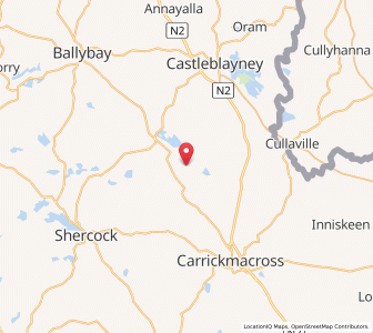 Map of Laragh, UlsterUlster