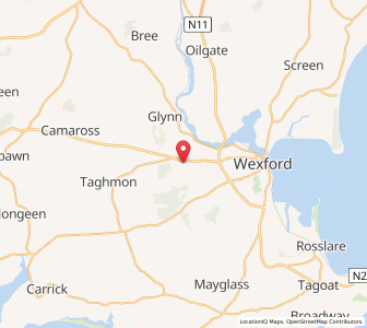 Map of Larkins Cross Roads, LeinsterLeinster