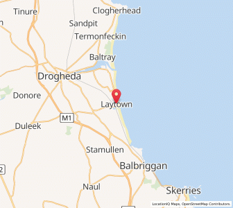 Map of Laytown, LeinsterLeinster