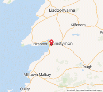 Map of Lehinch, MunsterMunster