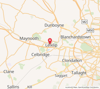 Map of Leixlip, LeinsterLeinster