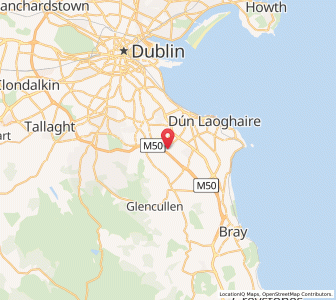 Map of Leopardstown, LeinsterLeinster