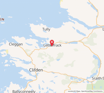 Map of Letterfrack, ConnaughtConnaught