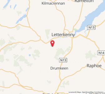 Map of Letterleague, UlsterUlster