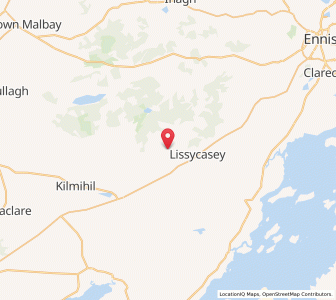 Map of Liscasey, MunsterMunster