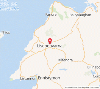 Map of Lisdoonvarna, MunsterMunster