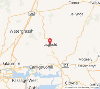 Map of Lisgoold, MunsterMunster