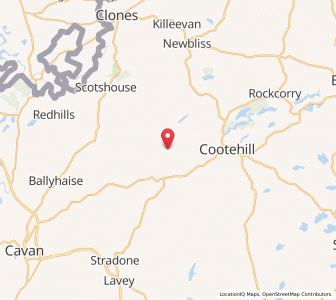 Map of Lisnageer, UlsterUlster