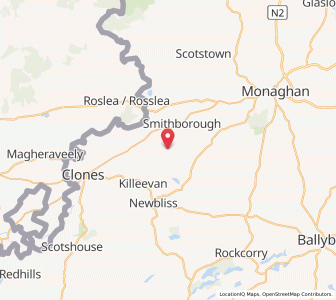 Map of Listellan, Ulster