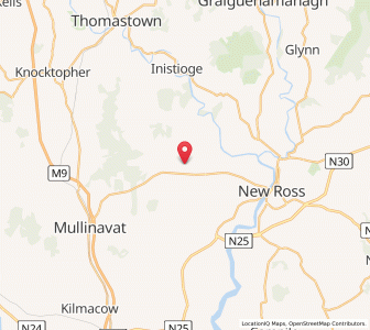 Map of Listerlin, LeinsterLeinster