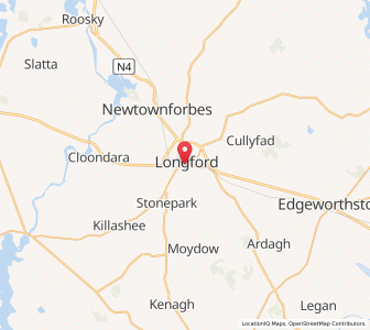 Map of Longford, LeinsterLeinster