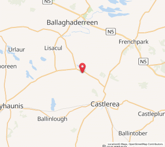 Map of Loughglinn, ConnaughtConnaught