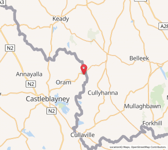 Map of Lurganearly, UlsterUlster