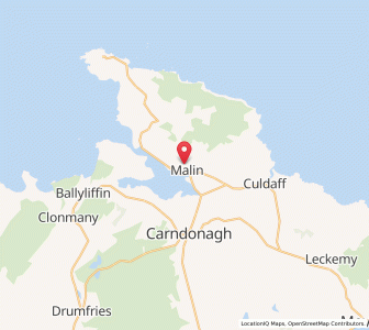 Map of Malin, UlsterUlster
