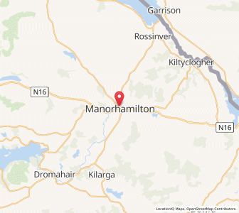 Map of Manorhamilton, ConnaughtConnaught