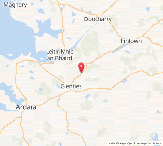 Map of Meenadeeny, UlsterUlster