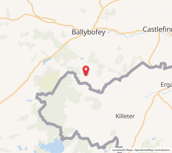 Map of Meenasrona, UlsterUlster