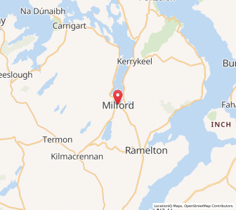 Map of Millford, UlsterUlster