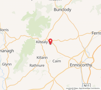 Map of Mocurry Cross Roads, LeinsterLeinster