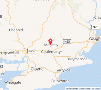 Map of Mogeely, MunsterMunster