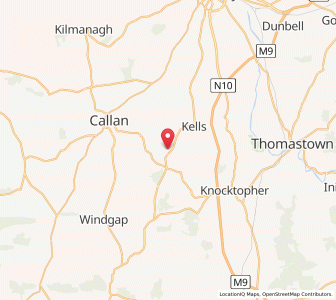 Map of Monadubbaun, LeinsterLeinster
