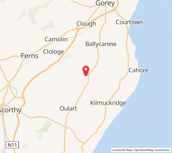 Map of Monamolin, LeinsterLeinster