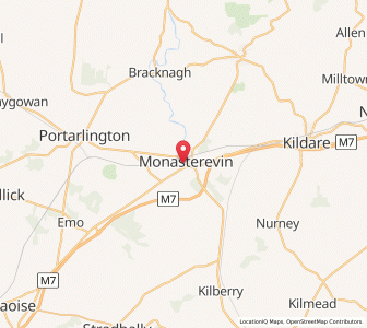 Map of Monasterevin, LeinsterLeinster