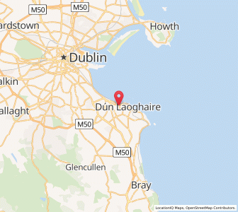 Map of Monkstown, LeinsterLeinster