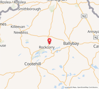 Map of Monneill, UlsterUlster