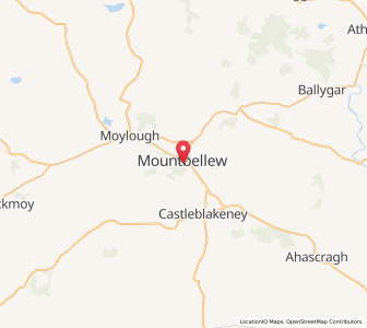 Map of Mount Bellew Bridge, ConnaughtConnaught