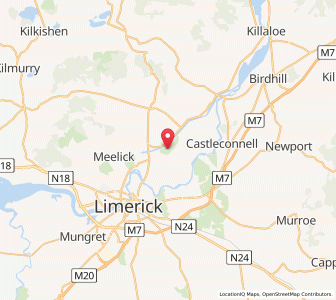 Map of Mount Catherine, MunsterMunster
