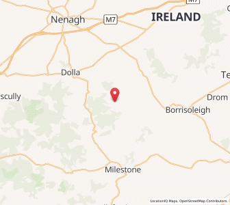 Map of Mount Kennedy, MunsterMunster