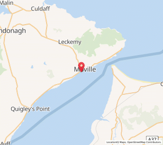 Map of Moville, UlsterUlster