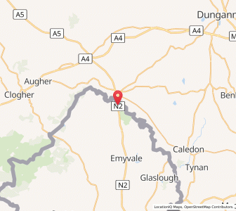 Map of Moy Bridge, UlsterUlster