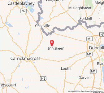 Map of Moyles, UlsterUlster