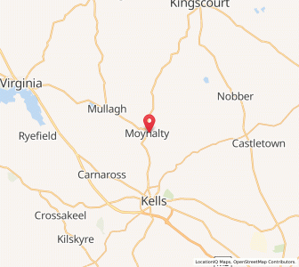 Map of Moynalty, LeinsterLeinster