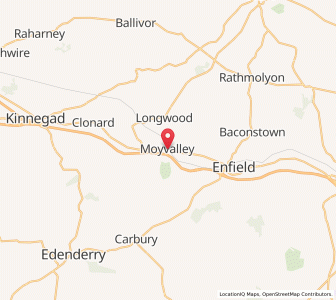 Map of Moyvally, LeinsterLeinster