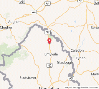 Map of Mullabryan, Ulster