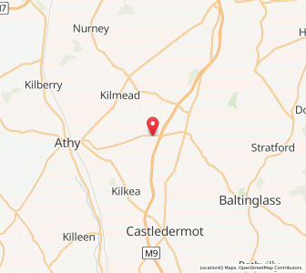 Map of Mullamast Cross Roads, LeinsterLeinster