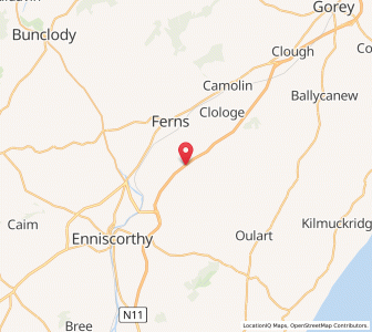 Map of Myaugh, LeinsterLeinster