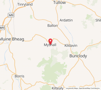 Map of Myshall, LeinsterLeinster